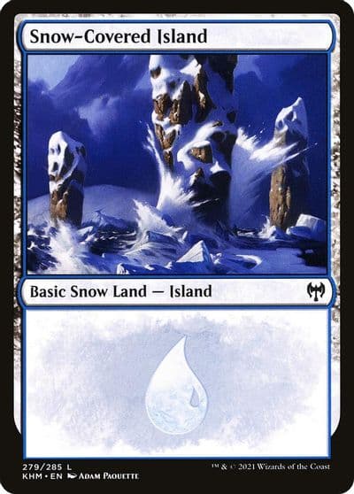Snow Covered Island 279 Kaldheim Magic card