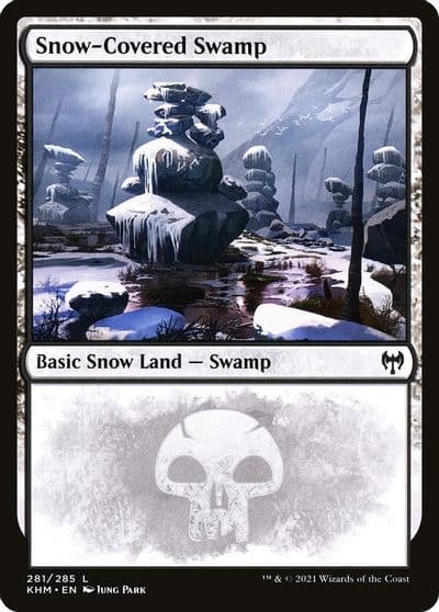 Snow Covered Swamp 281 Kaldheim Magic card