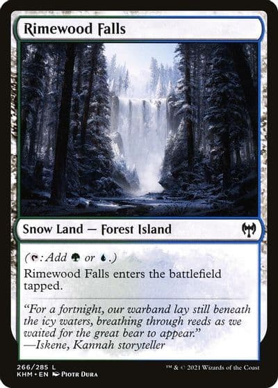 Rimewood Falls Kaldheim Magic card