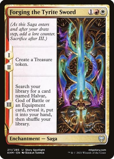 Forging the Tyrite Sword Kaldheim Magic card
