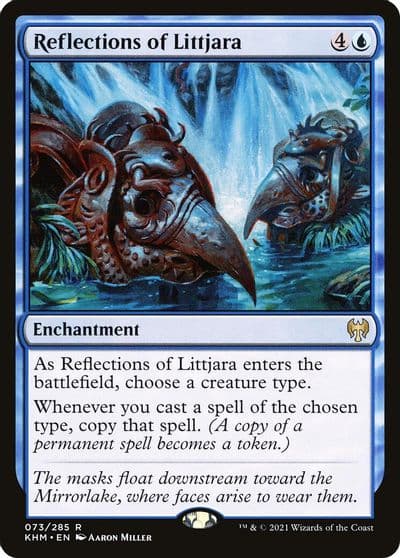 Reflections of Littjara Kaldheim Magic card