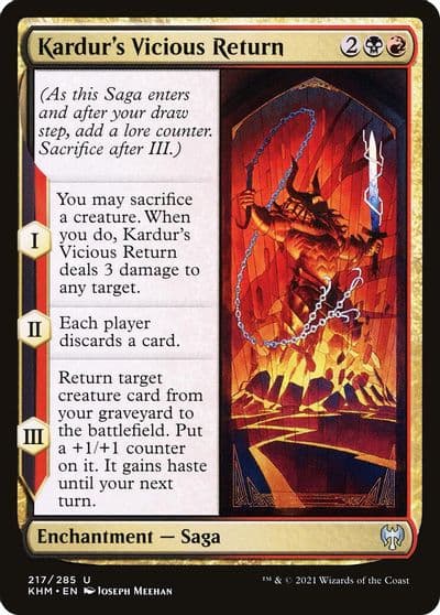 Kardurs Vicious Return Kaldheim Magic card