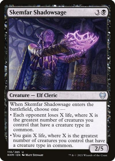 Skemfar Shadowsage Kaldheim Magic card