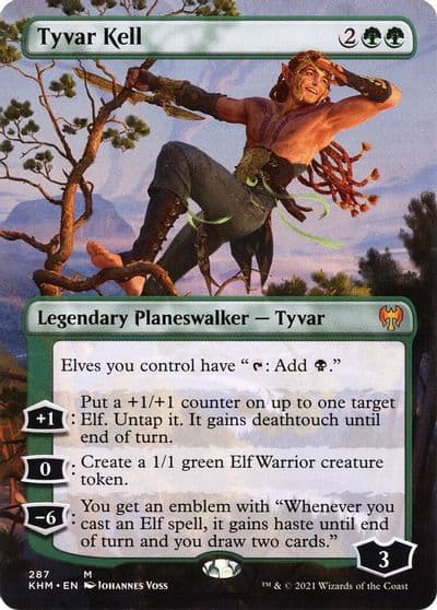 Tyvar Kell Borderless Kaldheim Magic card