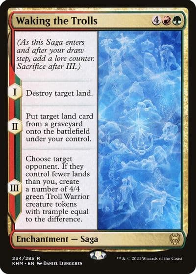 Waking the Trolls Kaldheim Magic card