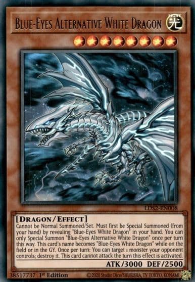 Blue Eyes Alternative White Dragon Legendary Duelists: Season 2 Yu-Gi-Oh! card