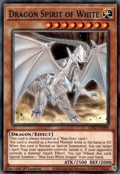 Dragon Spirit of White Legendary Duelists: Season 2 Yu-Gi-Oh! card