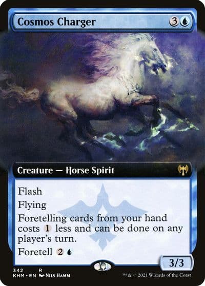 Cosmos Charger Extended Art Kaldheim Magic card