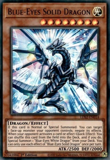 Blue Eyes Solid Dragon Legendary Duelists: Season 2 Yu-Gi-Oh! card