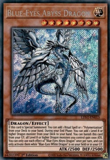 Blue Eyes Abyss Dragon Legendary Duelists: Season 2 Yu-Gi-Oh! card