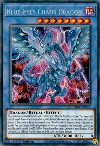 Blue Eyes Chaos Dragon Legendary Duelists: Season 2 Yu-Gi-Oh! card