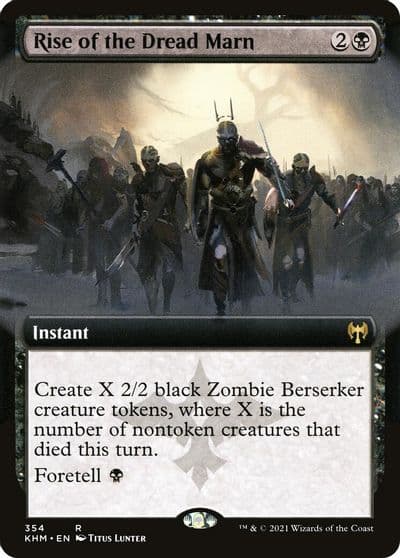 Rise of the Dread Marn Extended Art Kaldheim Magic card