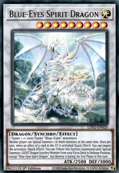 Blue Eyes Spirit Dragon Legendary Duelists: Season 2 Yu-Gi-Oh! card