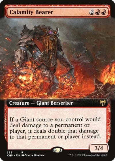 Calamity Bearer Extended Art Kaldheim Magic card