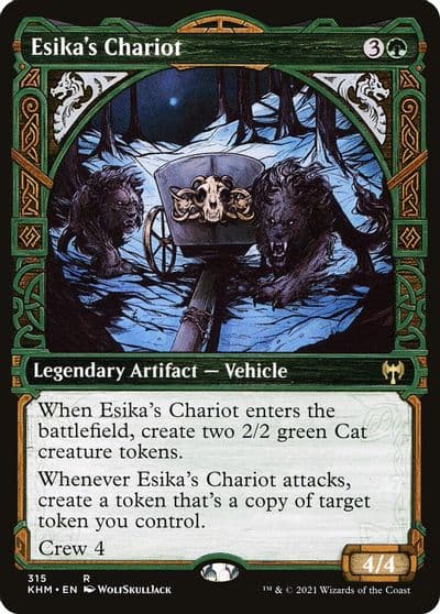 Esikas Chariot Showcase Kaldheim Magic card