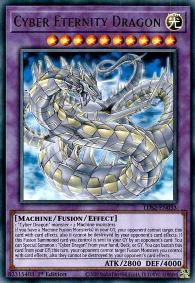 Cyber Eternity Dragon Legendary Duelists: Season 2 Yu-Gi-Oh! card