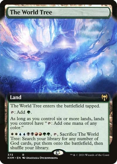 The World Tree Extended Art Kaldheim Magic card