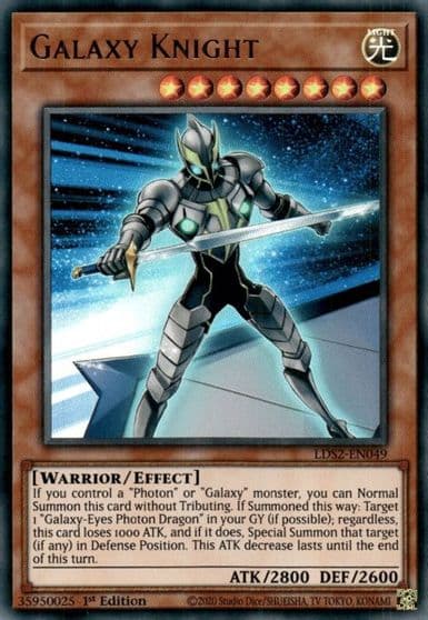 Galaxy Knight Legendary Duelists: Season 2 Yu-Gi-Oh! card