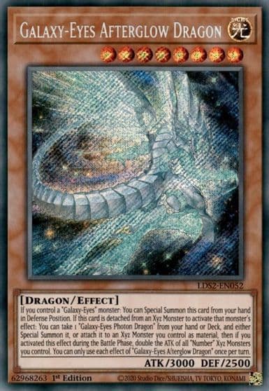 Galaxy Eyes Afterglow Dragon Legendary Duelists: Season 2 Yu-Gi-Oh! card