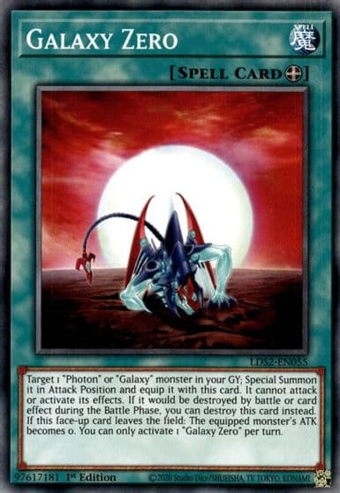 Galaxy Zero Legendary Duelists: Season 2 Yu-Gi-Oh! card