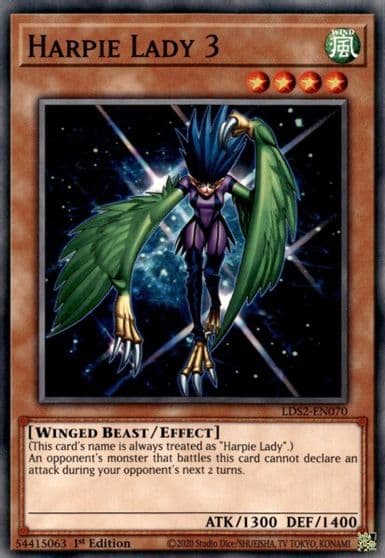 Harpie Lady 3 Legendary Duelists: Season 2 Yu-Gi-Oh! card