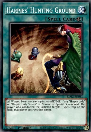 Harpies Hunting Ground Legendary Duelists: Season 2 Yu-Gi-Oh! card