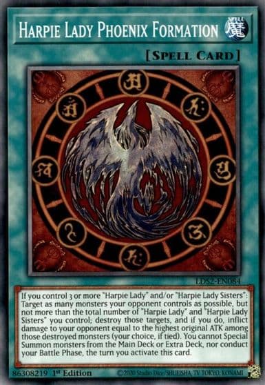 Harpie Lady Phoenix Formation Legendary Duelists: Season 2 Yu-Gi-Oh! card