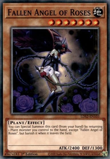 Fallen Angel of Roses Legendary Duelists: Season 2 Yu-Gi-Oh! card