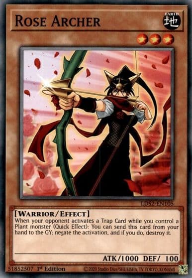 Rose Archer Legendary Duelists: Season 2 Yu-Gi-Oh! card
