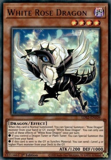White Rose Dragon Legendary Duelists: Season 2 Yu-Gi-Oh! card