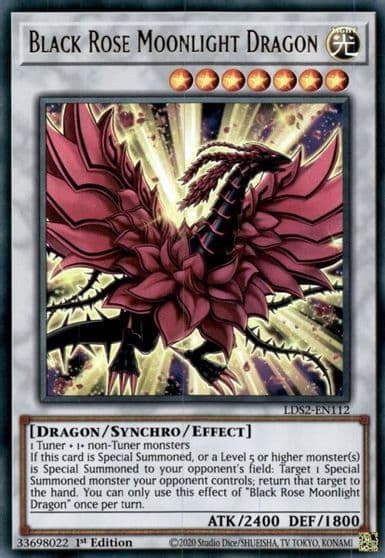 Black Rose Moonlight Dragon Legendary Duelists: Season 2 Yu-Gi-Oh! card