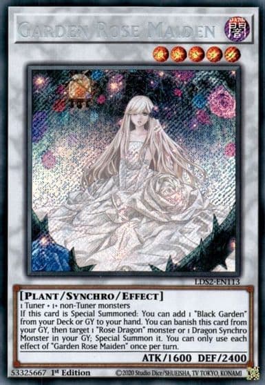 Garden Rose Maiden Legendary Duelists: Season 2 Yu-Gi-Oh! card