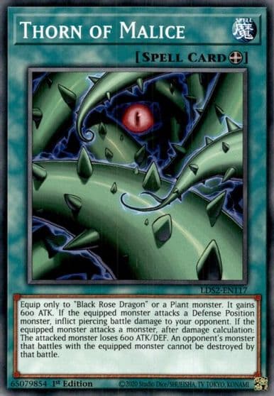 Thorn of Malice Legendary Duelists: Season 2 Yu-Gi-Oh! card
