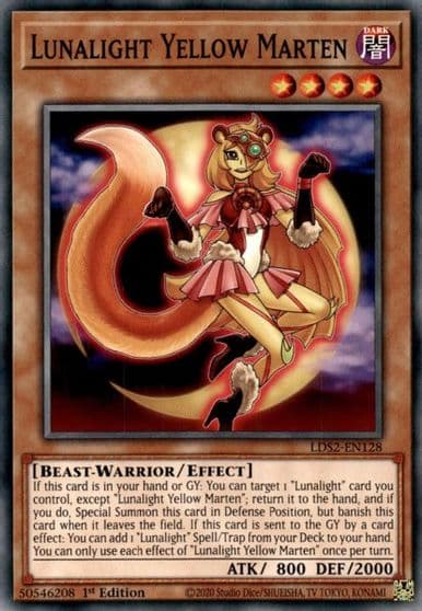 Lunalight Yellow Marten Legendary Duelists: Season 2 Yu-Gi-Oh! card