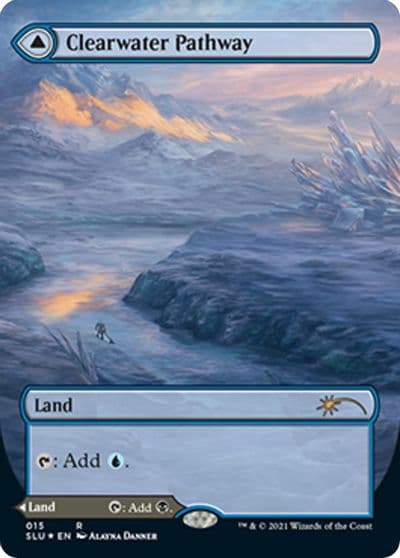 Clearwater Pathway Borderless Secret Lair Series Magic card
