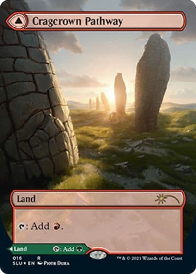 Cragcrown Pathway Borderless Secret Lair Series Magic card