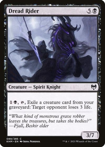 Dread Rider Kaldheim Magic card
