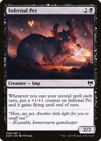 Infernal Pet Kaldheim Magic card