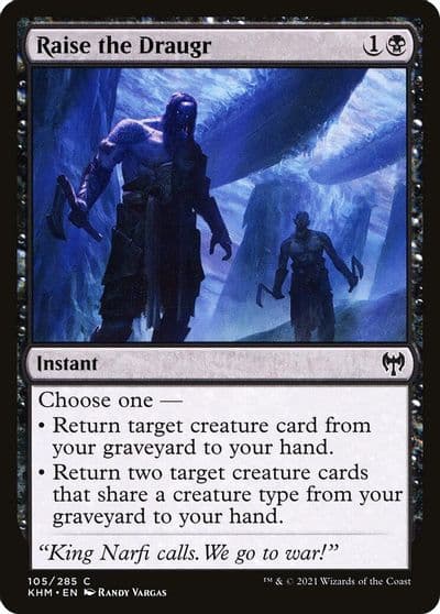 Raise the Draugr Kaldheim Magic card