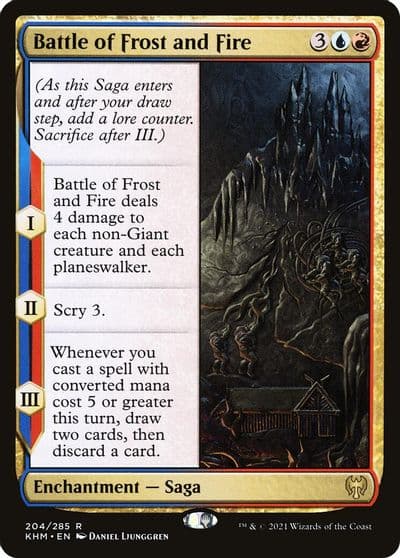 Battle of Frost and Fire Kaldheim Magic card