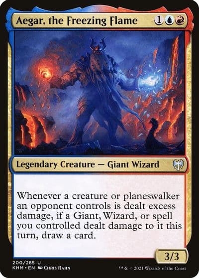 Aegar the Freezing Flame Kaldheim Magic card