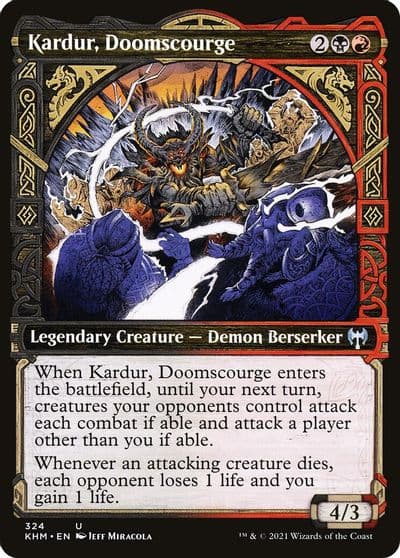 Kardur Doomscourge Showcase Kaldheim Magic card