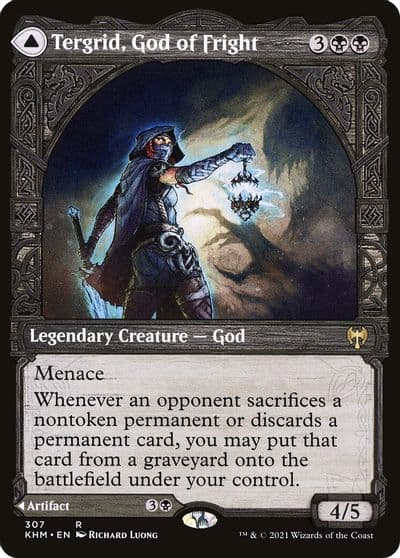 Tergrid God of Fright Showcase Kaldheim Magic card