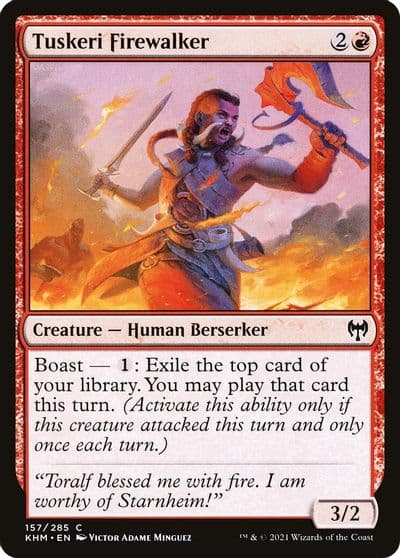Tuskeri Firewalker Kaldheim Magic card