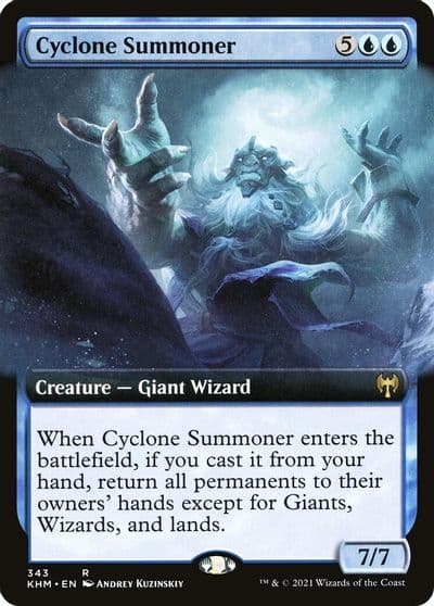 Cyclone Summoner Extended Art Kaldheim Magic card