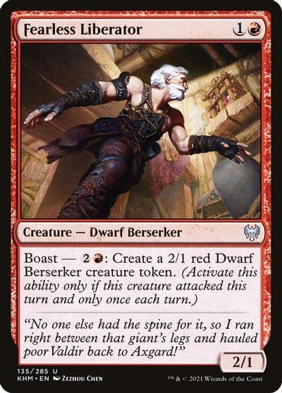 Fearless Liberator Kaldheim Magic card