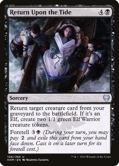 Return Upon the Tide Kaldheim Magic card