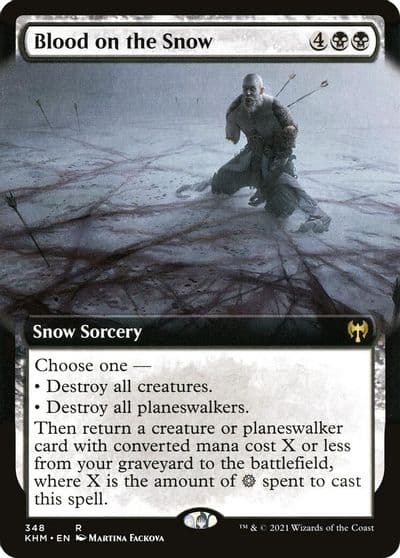 Blood on the Snow Extended Art Kaldheim Magic card