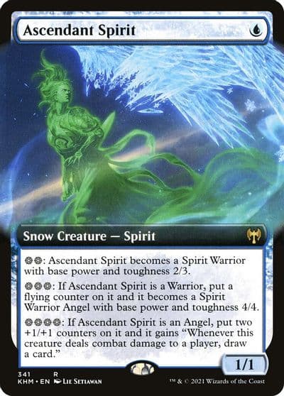 Ascendant Spirit Extended Art Kaldheim Magic card
