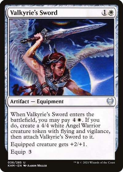 Valkyries Sword Kaldheim Magic card